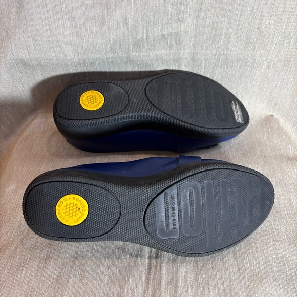 FITFLOP Sz 8.5 Comfort Almond Toe Tongue Toe Box Slip On Shoes Flats - Picture 8 of 10